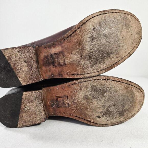 FRYE Melissa Cognac Leather Riding Boot Size 8.5B Trendy Boho - Picture 7 of 12